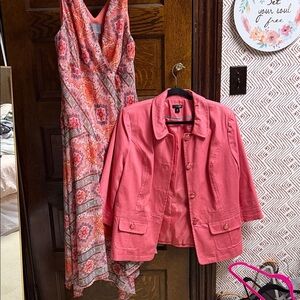 Rabbit Rabbit Rabbit Coral and White Ensemble